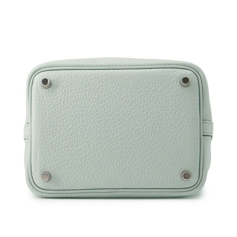 エルメス ハンドバッグ ピコタンロックPM ブルーペール/シルバー金具 トリヨンクレマンス W刻印