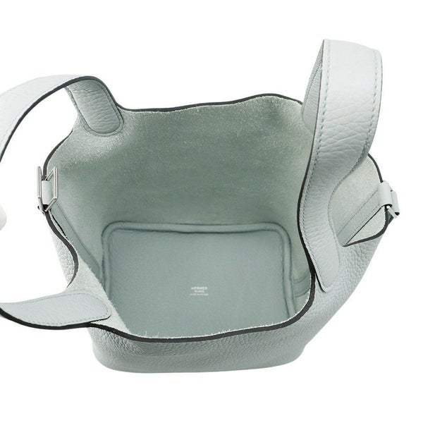 エルメス ハンドバッグ ピコタンロックPM ブルーペール/シルバー金具 トリヨンクレマンス W刻印