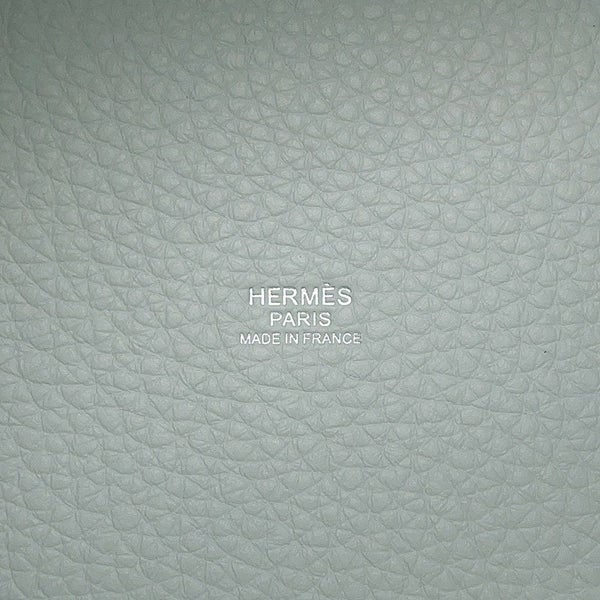 エルメス ハンドバッグ ピコタンロックPM ブルーペール/シルバー金具 トリヨンクレマンス W刻印