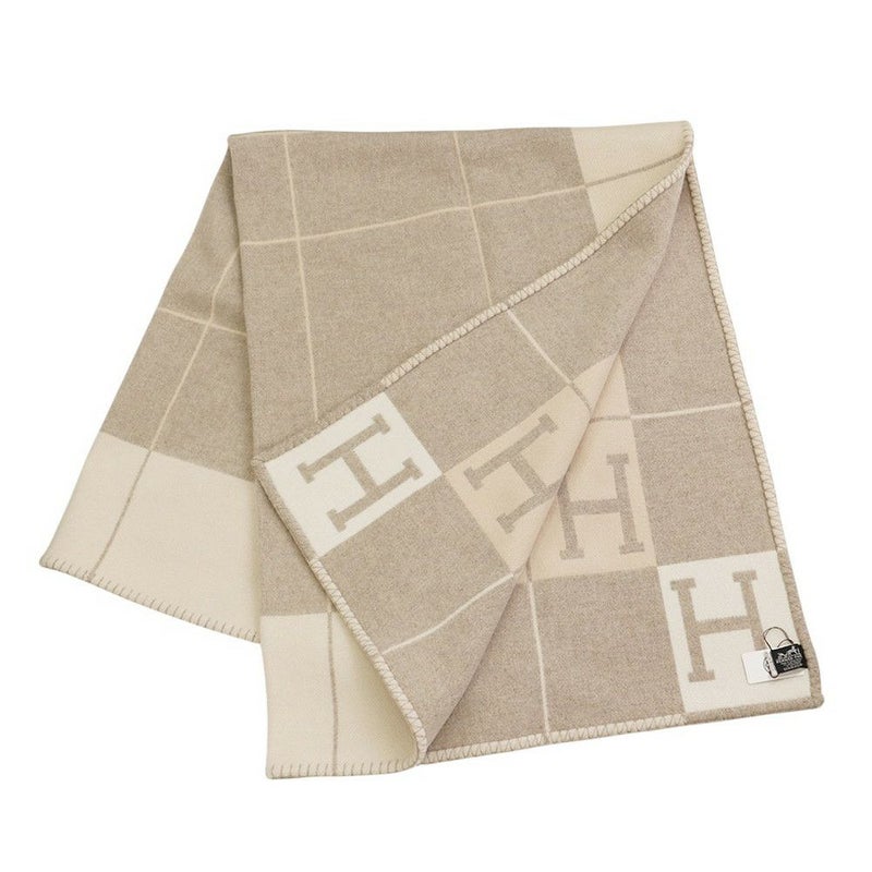 エルメス ブランケット アヴァロンIII ウール カシミヤ HERMES