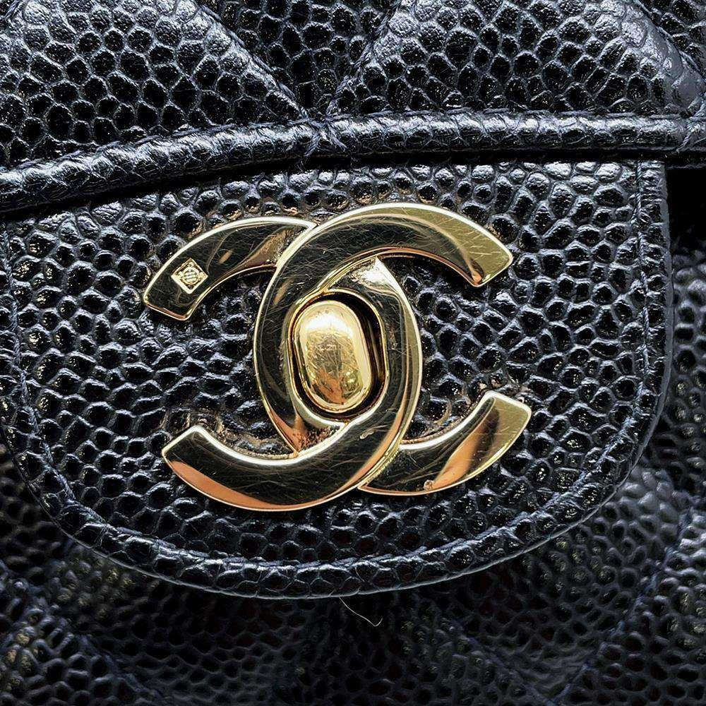 シャネル チェーンショルダーバッグ マトラッセ ココマーク キャビアスキン A01113 CHANEL バッグ 黒 CHANEL（シャネル） マトラッセ23 A01113 ショルダーバッグ Wフラップ