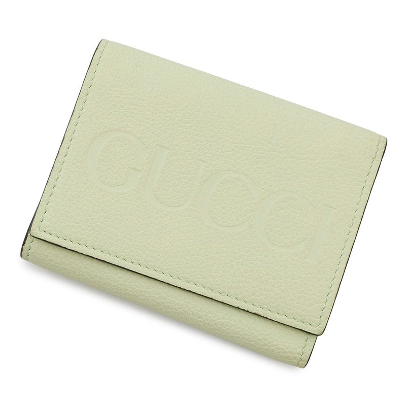 グッチ 三つ折り財布 エンボスロゴ コンパクトウォレット レザー 731694 GUCCI 財布