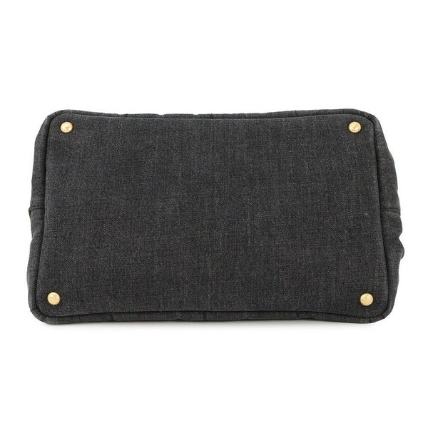 プラダ トートバッグ カナパ CANAPA デニム B2642B PRADA 2way 黒