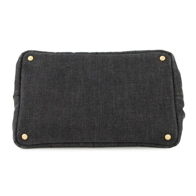 プラダ トートバッグ カナパ CANAPA デニム B2642B PRADA 2way 黒