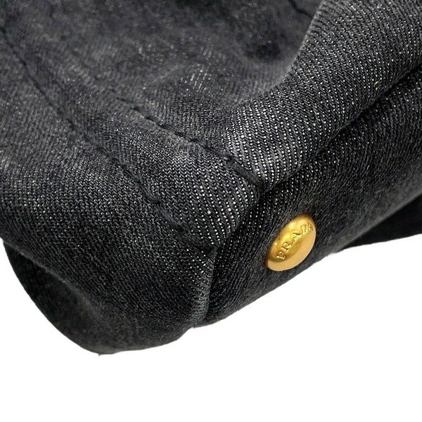 プラダ トートバッグ カナパ CANAPA デニム B2642B PRADA 2way 黒