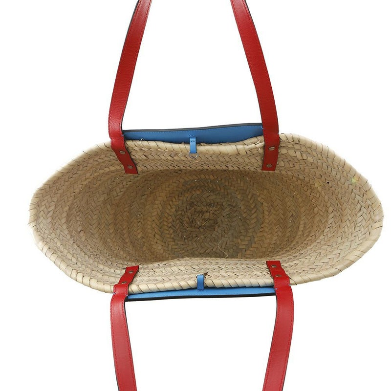 クリスチャン・ルブタン トートバッグ ルビショア ラフィア レザー 1215220 Christian Louboutin かごバッグ