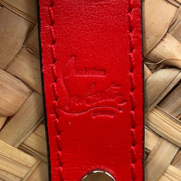 クリスチャン・ルブタン トートバッグ ルビショア ラフィア レザー 1215220 Christian Louboutin かごバッグ