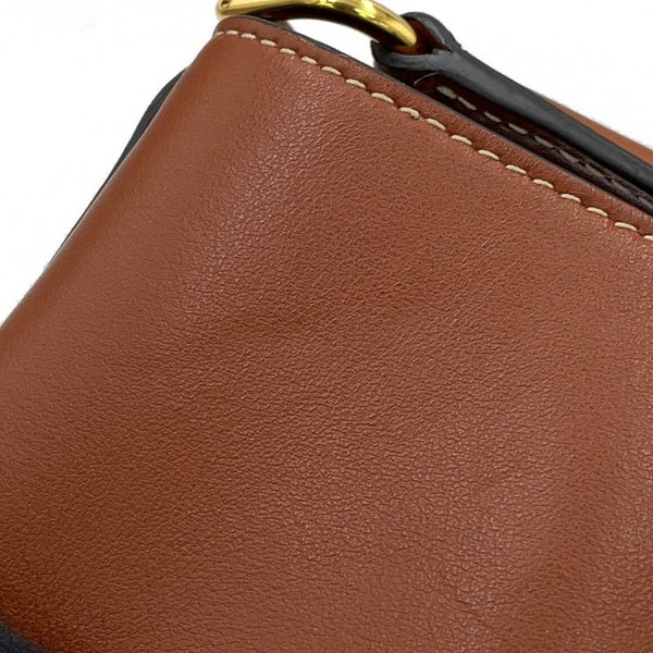 セリーヌ ハンドバッグ ティーンバケット16 カーフレザー 197573CR4.04LU CELINE 2way ブラウン