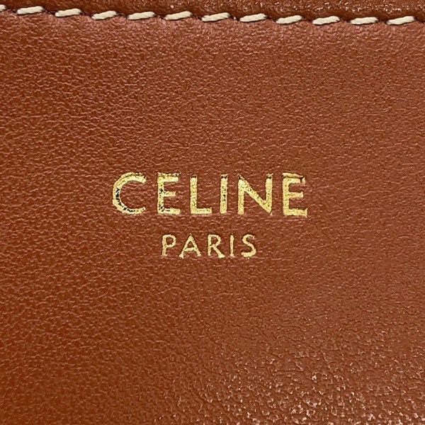 セリーヌ ハンドバッグ ティーンバケット16 カーフレザー 197573CR4.04LU CELINE 2way ブラウン
