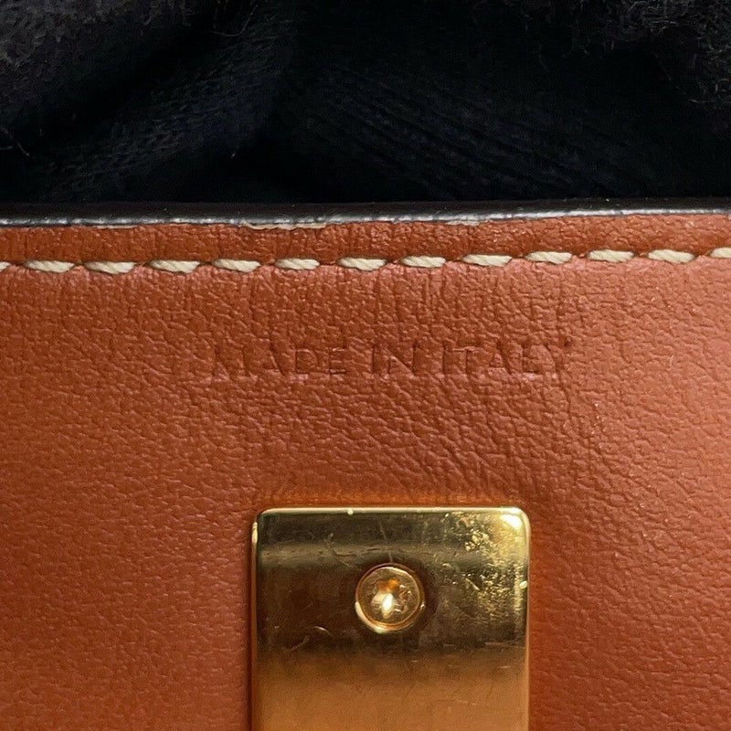 セリーヌ ハンドバッグ ティーンバケット16 カーフレザー 197573CR4.04LU CELINE 2way ブラウン