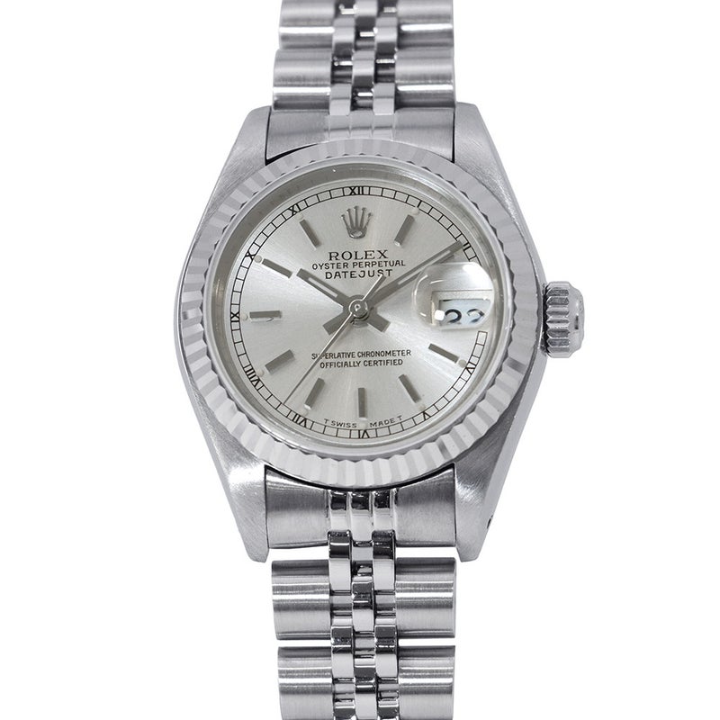 ロレックス デイトジャスト R番 SS/K18WG 69174 ROLEX 腕時計 シルバー文字盤
