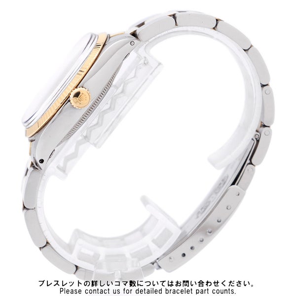 ロレックス オイスターパーペチュアル 81番 SS/K18YG 1005 ROLEX 腕時計 黒文字盤