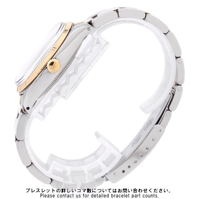 ロレックス オイスターパーペチュアル 81番 SS/K18YG 1005 ROLEX 腕時計 黒文字盤