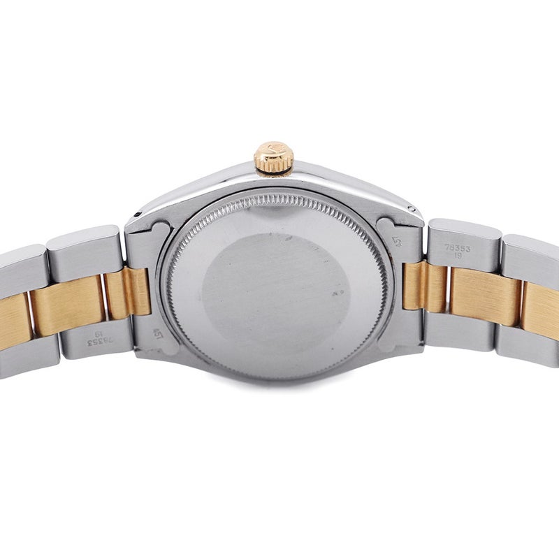 ロレックス オイスターパーペチュアル 81番 SS/K18YG 1005 ROLEX 腕時計 黒文字盤