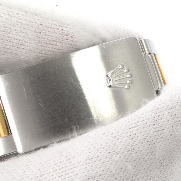 ロレックス オイスターパーペチュアル 81番 SS/K18YG 1005 ROLEX 腕時計 黒文字盤