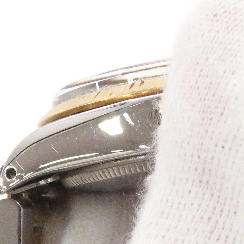 ロレックス オイスターパーペチュアル 81番 SS/K18YG 1005 ROLEX 腕時計 黒文字盤