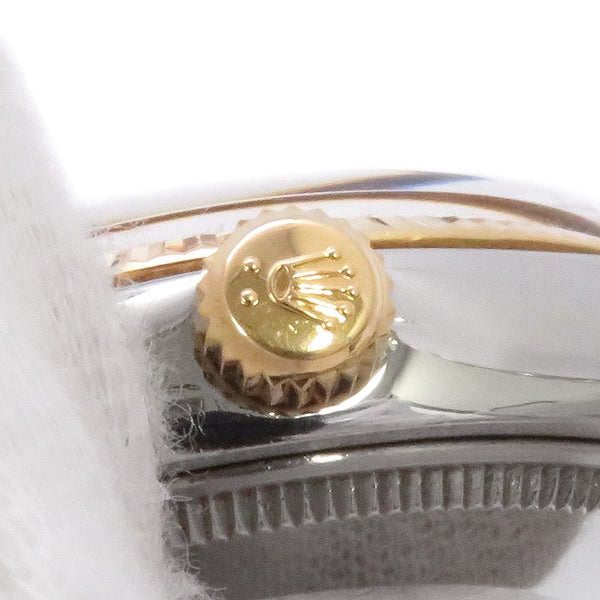 ロレックス オイスターパーペチュアル 81番 SS/K18YG 1005 ROLEX 腕時計 黒文字盤