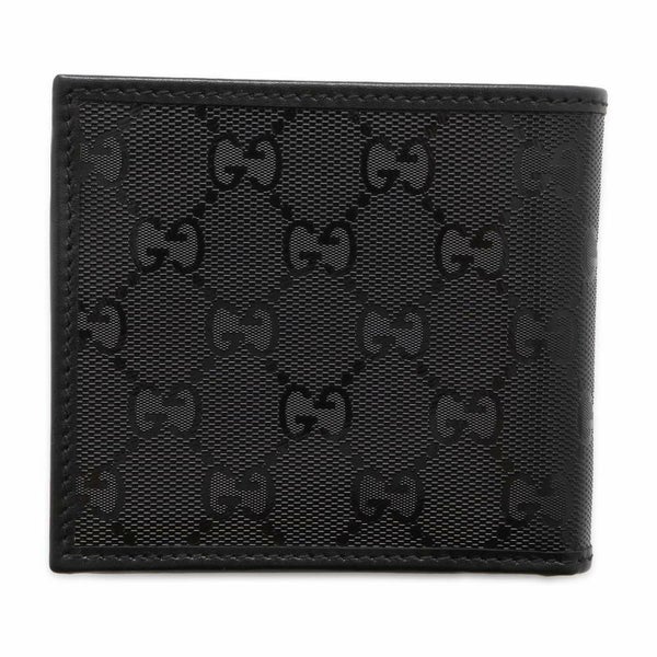 グッチ 二つ折り財布 GGインプリメ PVC 146223 GUCCI 財布 黒
