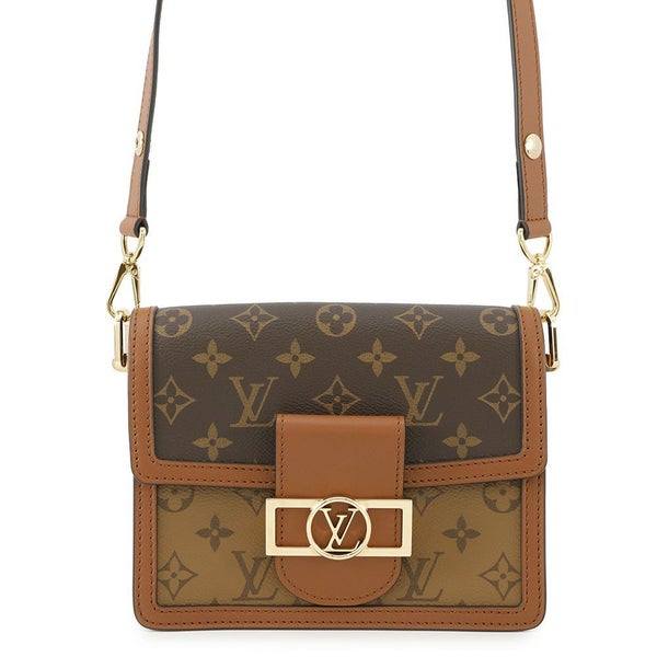 ルイヴィトン ショルダーバッグ モノグラム・リバース ドーフィーヌ MINI M45959 LOUIS VUITTON ヴィトン 黒 ブラック
