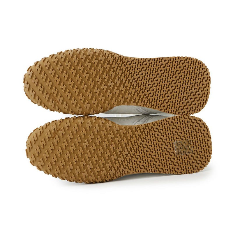 エルメス スニーカー レース・アップ ヴェロア ナッパレザー レディースサイズ38 HERMES 靴 白