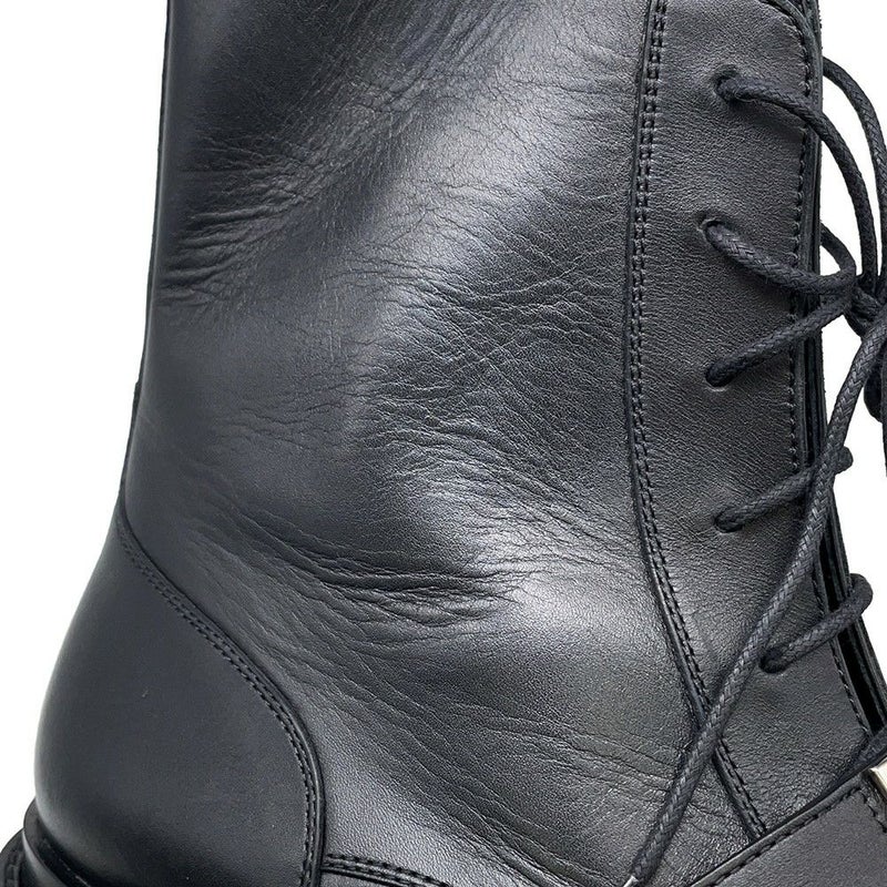 エルメス ブーツ フィアクル ケリーバックル レザー メンズサイズ42 HERMES 靴 黒