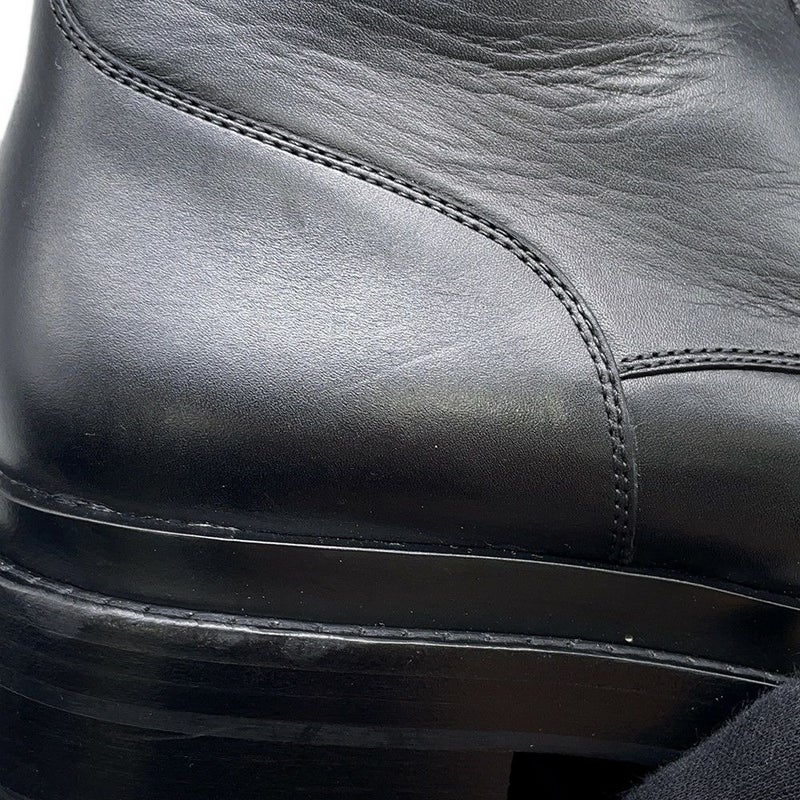 エルメス ブーツ フィアクル ケリーバックル レザー メンズサイズ42 HERMES 靴 黒