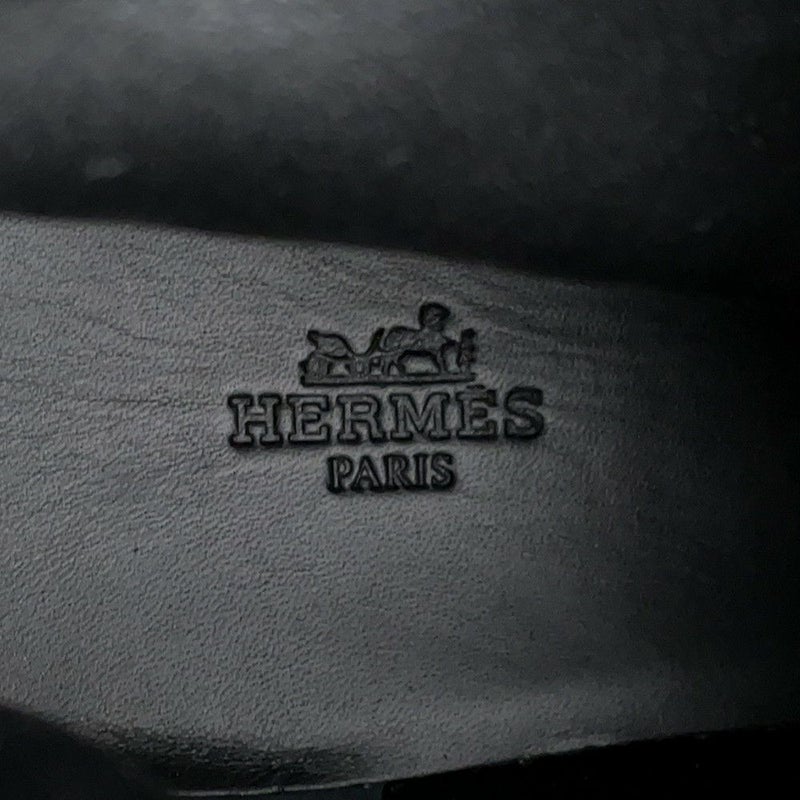 エルメス ブーツ フィアクル ケリーバックル レザー メンズサイズ42 HERMES 靴 黒