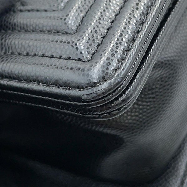 シャネル チェーンショルダーバッグ マトラッセ ココマーク ボーイシャネル スモール A67085 CHANEL 黒