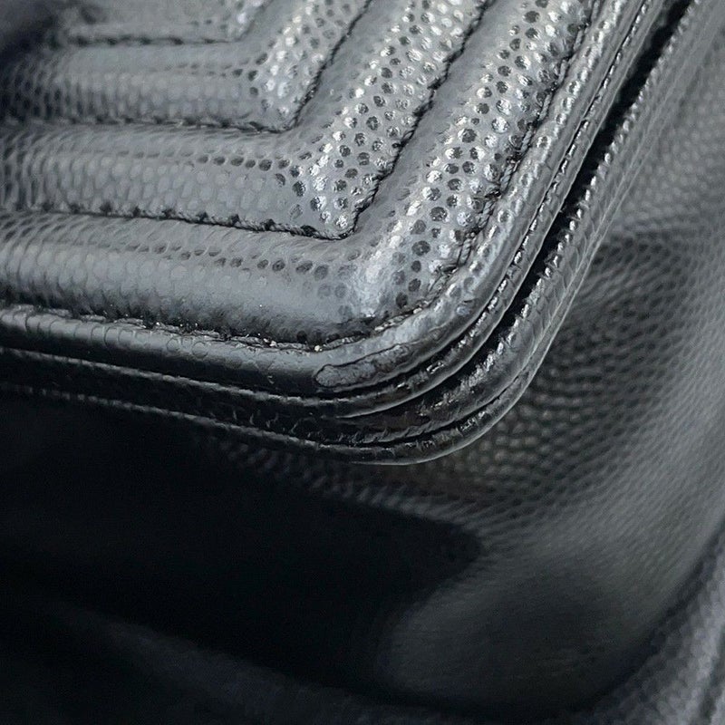 シャネル チェーンショルダーバッグ マトラッセ ココマーク ボーイシャネル スモール A67085 CHANEL 黒