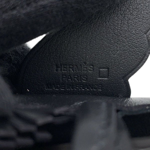 エルメス バッグチャーム ロデオPM ペガサス タッチ ブラック ラムスキン/アリゲータマット Z刻印 黒 ブラック