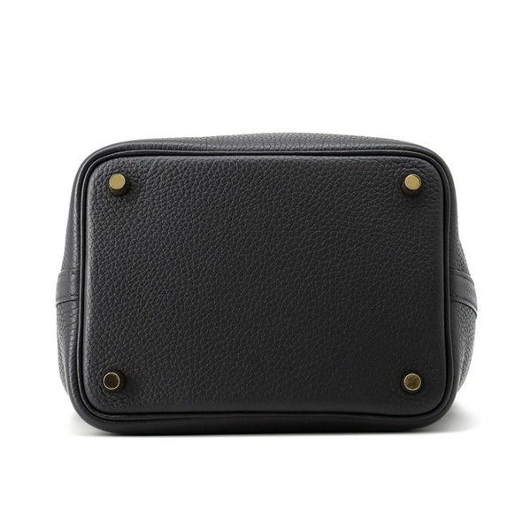エルメス ハンドバッグ ピコタンロックPM キャバン/ゴールド金具 トリヨンクレマンス U刻印 黒