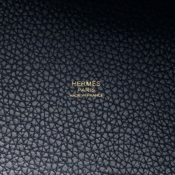 エルメス ハンドバッグ ピコタンロックPM キャバン/ゴールド金具 トリヨンクレマンス U刻印 黒