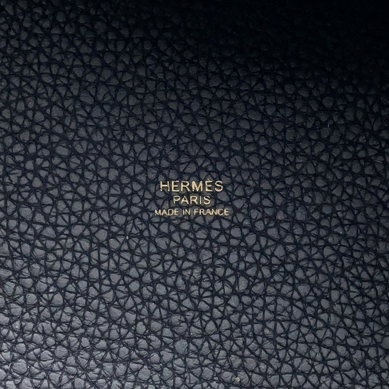 エルメス ハンドバッグ ピコタンロックPM キャバン/ゴールド金具 トリヨンクレマンス U刻印 黒