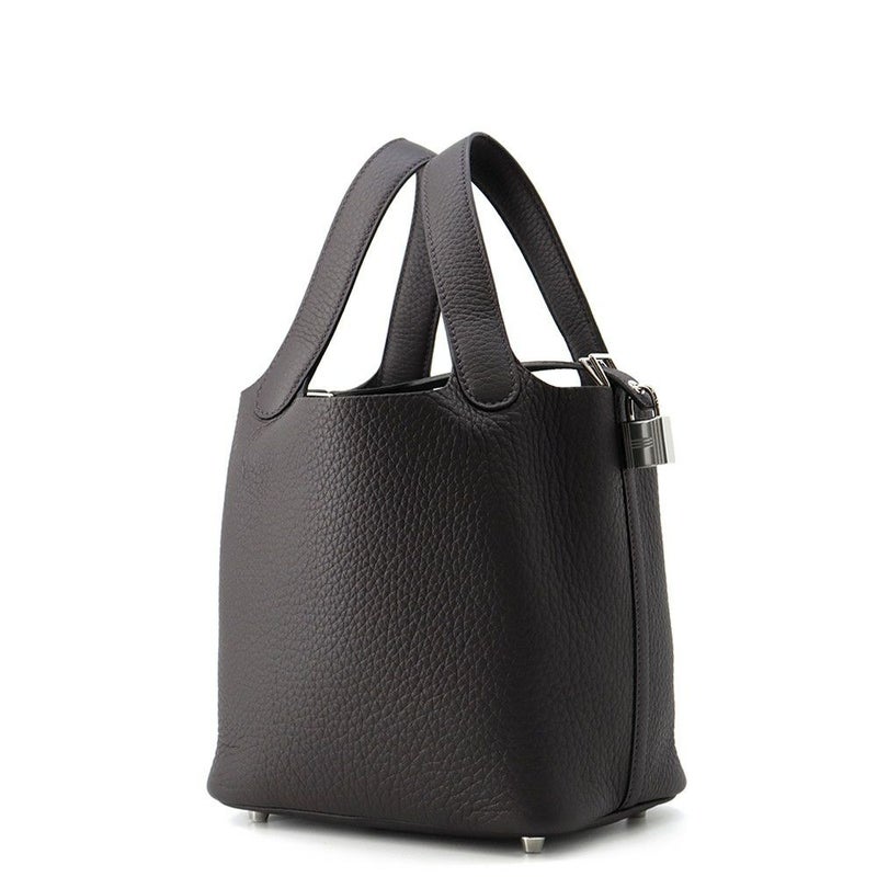 エルメス ハンドバッグ ピコタンロックPM プルノワール/シルバー金具 トリヨンクレマンス W刻印