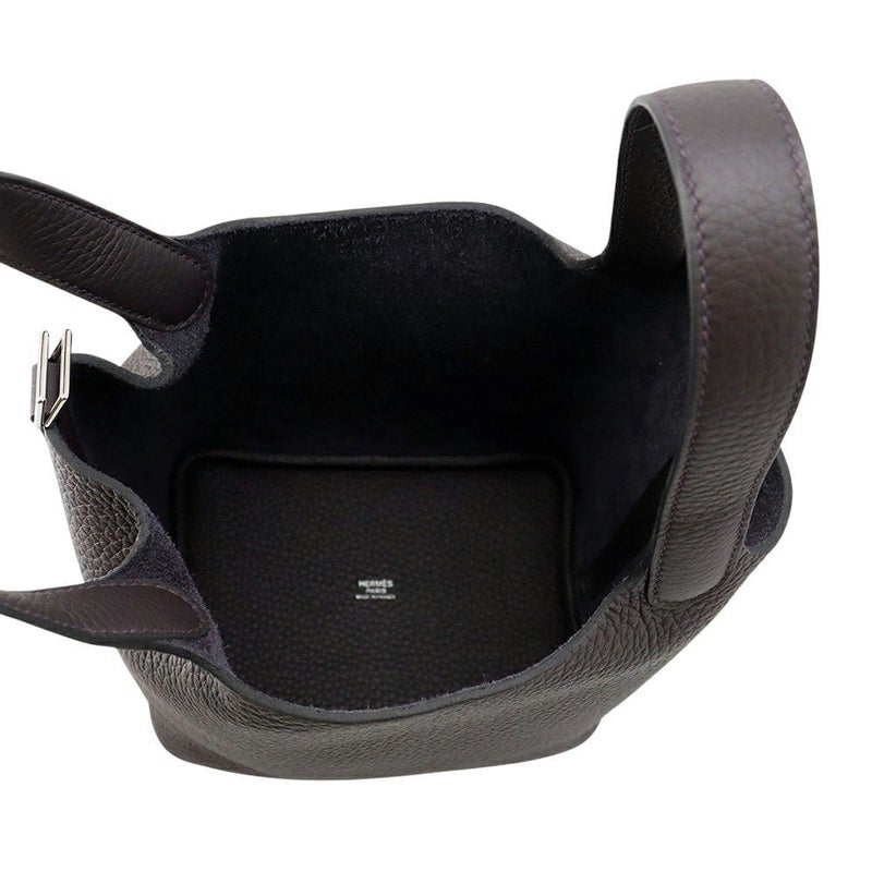 エルメス ハンドバッグ ピコタンロックPM プルノワール/シルバー金具 トリヨンクレマンス W刻印