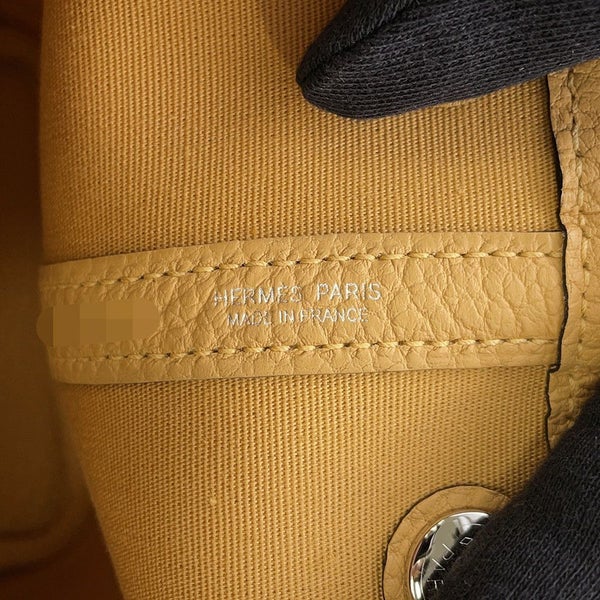 エルメス トートバッグ ガーデンパーティTPM ビスキュイ/シルバー金具 トワルオフィシエ/ネゴンダ K刻印