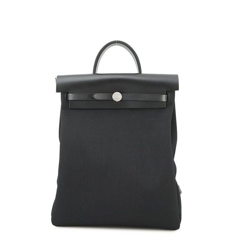 エルメス エールバッグジップPM アド ブラック/シルバー金具 トワルオフィシエ / ヴァッシュハンター Z刻印 黒