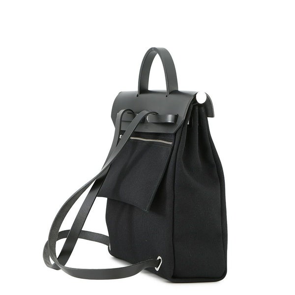 エルメス エールバッグジップPM アド ブラック/シルバー金具 トワルオフィシエ / ヴァッシュハンター Z刻印 黒