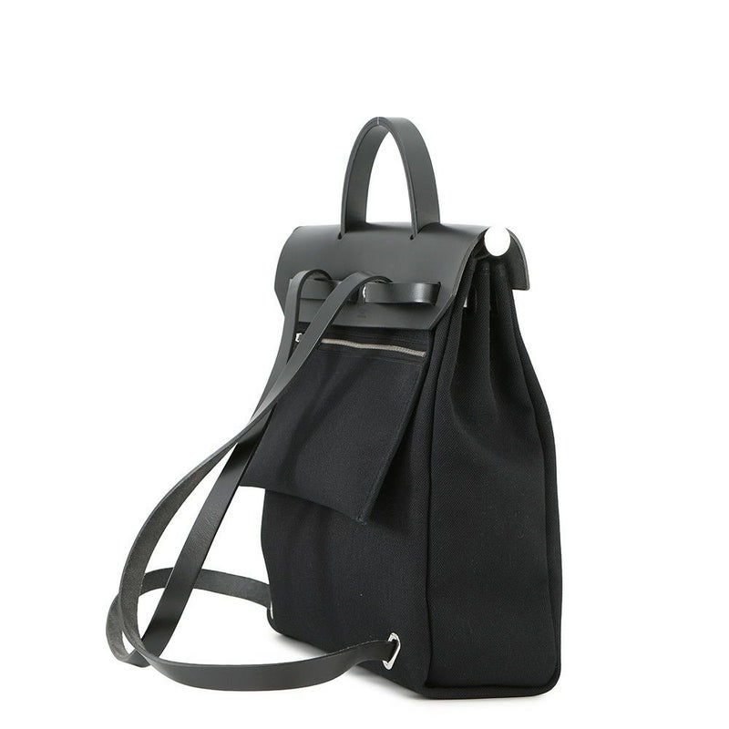 エルメス エールバッグジップPM アド ブラック/シルバー金具 トワルオフィシエ / ヴァッシュハンター Z刻印 黒