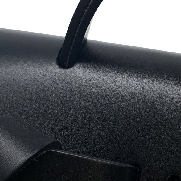 エルメス エールバッグジップPM アド ブラック/シルバー金具 トワルオフィシエ / ヴァッシュハンター Z刻印 黒