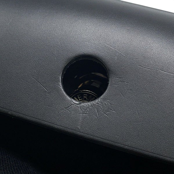 エルメス エールバッグジップPM アド ブラック/シルバー金具 トワルオフィシエ / ヴァッシュハンター Z刻印 黒