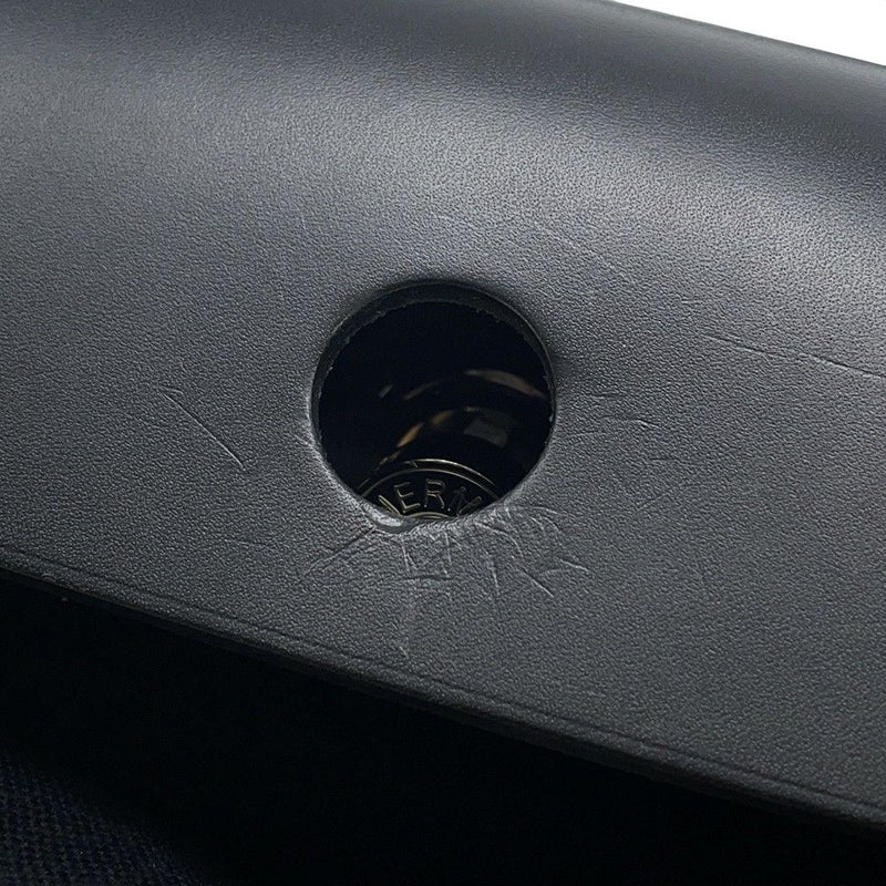 エルメス エールバッグジップPM アド ブラック/シルバー金具 トワルオフィシエ / ヴァッシュハンター Z刻印 黒