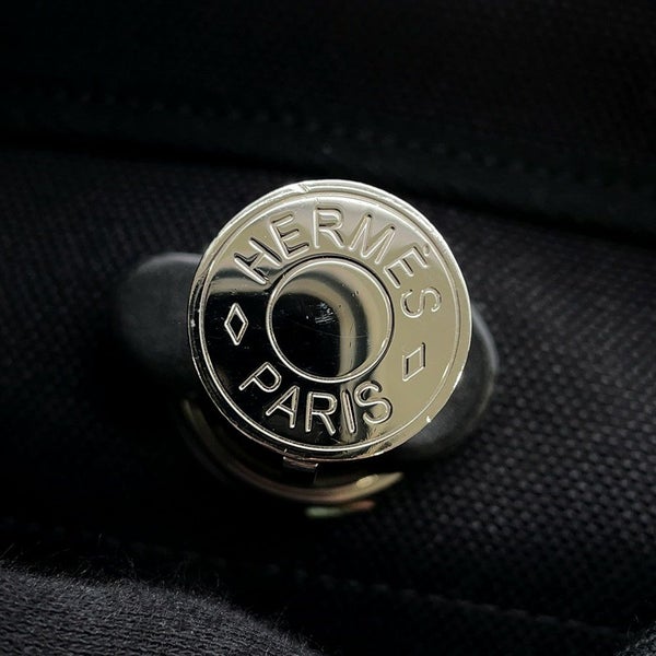 エルメス エールバッグジップPM アド ブラック/シルバー金具 トワルオフィシエ / ヴァッシュハンター Z刻印 黒