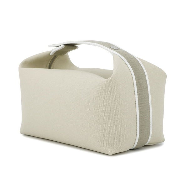 エルメス ポーチ ブリッド・ア・ブラックGM ベージュ/シルバー金具 キャンバス HERMES バッグ 小物入れ