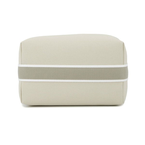 エルメス ポーチ ブリッド・ア・ブラックGM ベージュ/シルバー金具 キャンバス HERMES バッグ 小物入れ