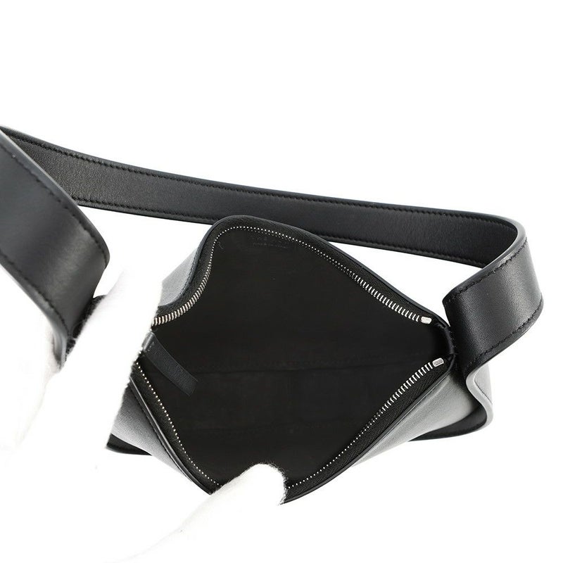 ザ ロウ ショルダーバッグ ハーフムーン レザー W1249 THE ROW 黒