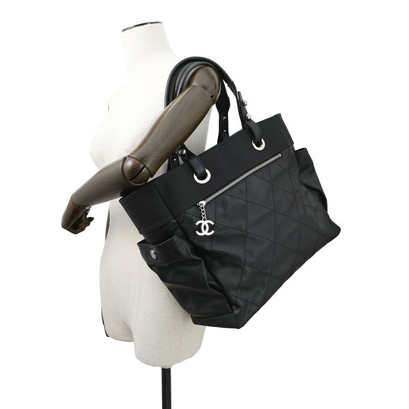 シャネル トートバッグ マトラッセ ココマーク パリビアリッツGM ラージ A34210 CHANEL ポーチ付き 黒