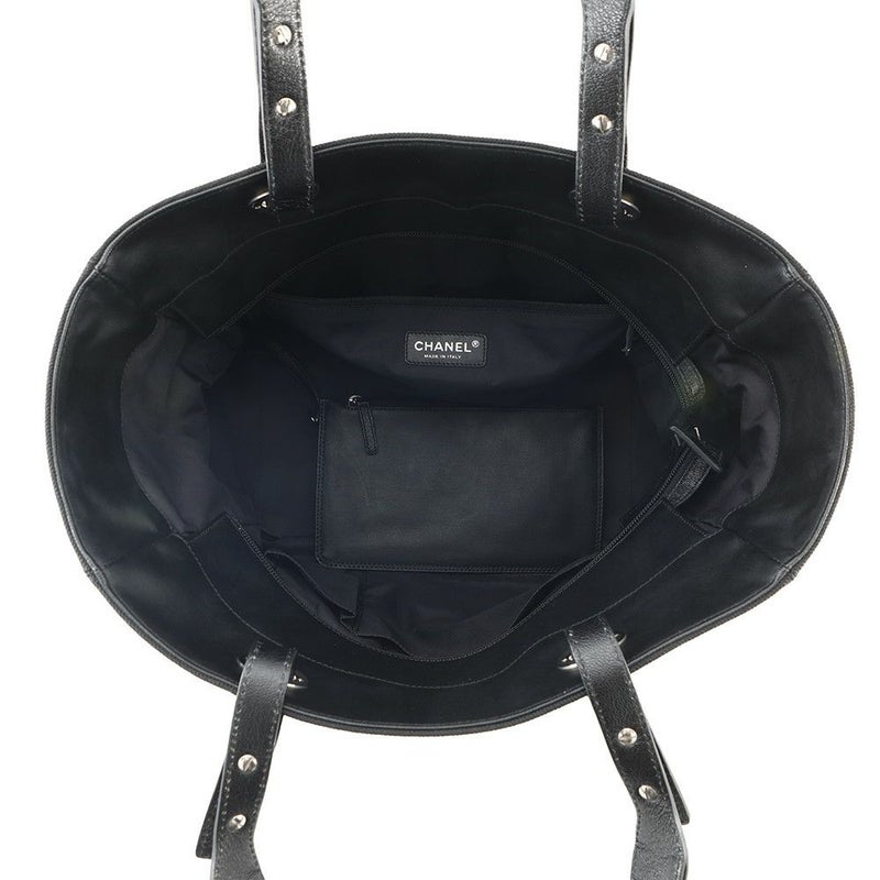 シャネル トートバッグ マトラッセ ココマーク パリビアリッツGM ラージ A34210 CHANEL ポーチ付き 黒