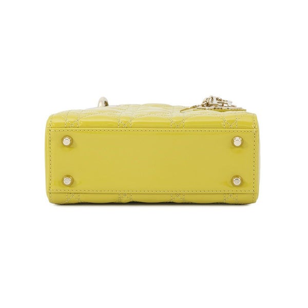 クリスチャン・ディオール ハンドバッグ レディディオール カナージュ ミニ パテント M0505OWCB 2way