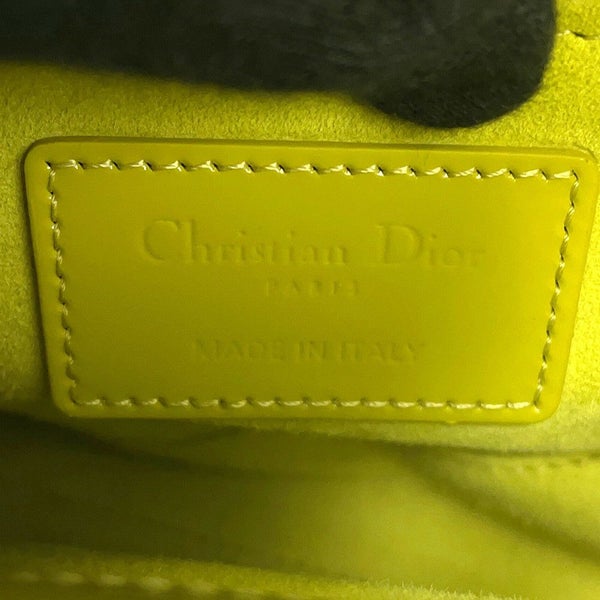 クリスチャン・ディオール ハンドバッグ レディディオール カナージュ ミニ パテント M0505OWCB 2way